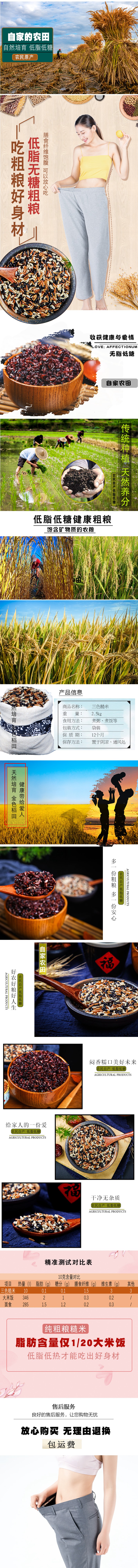 农新米低脂低糖三色糙米粗粮五谷杂粮组合紫米饭健身餐孕妇粥5斤 农新米低脂低糖三色糙米粗粮五谷杂粮组合紫米饭健身餐孕妇粥5斤